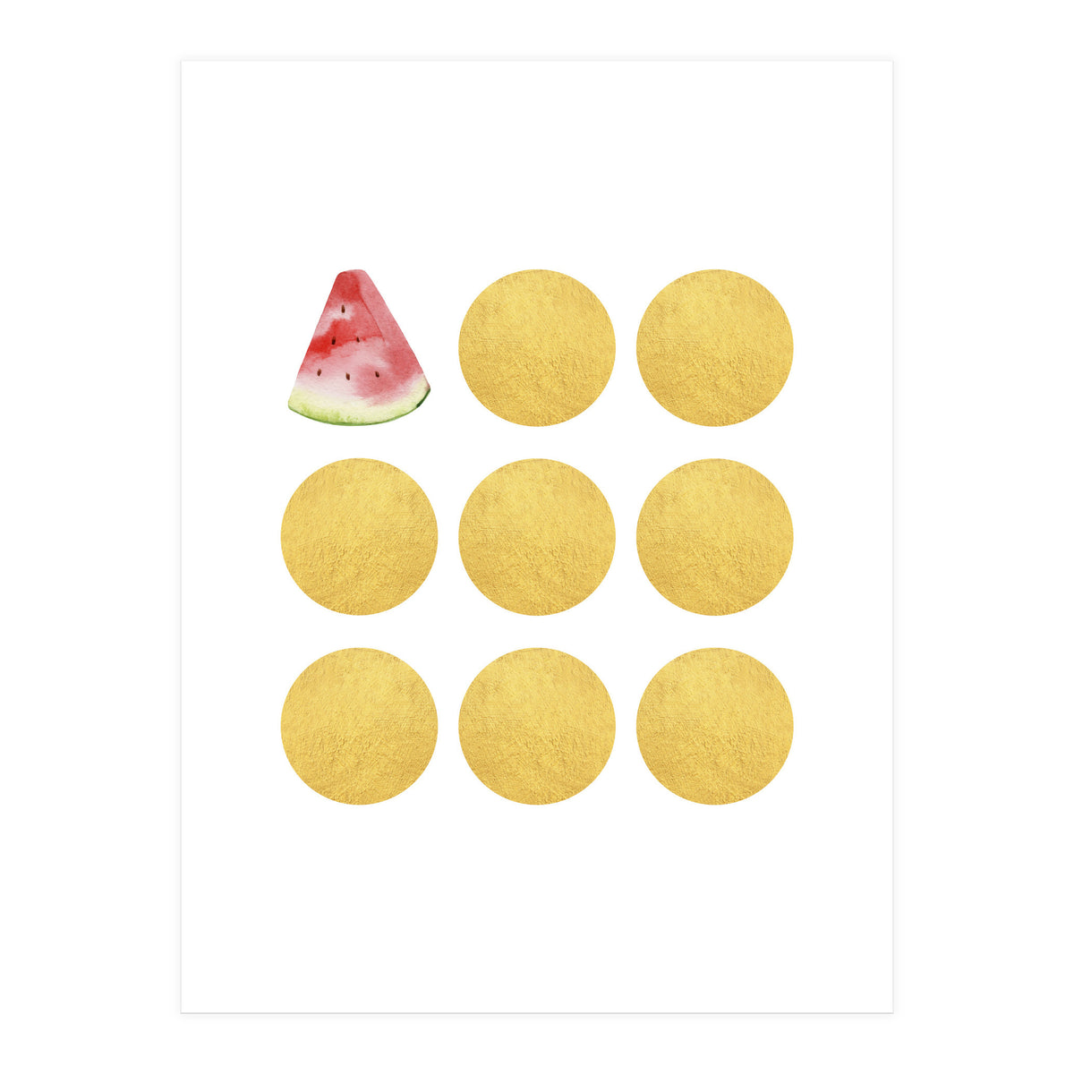 Gold Watermelon (Print Only)