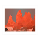 Torres Del Paine National Park Low Poly Art (Print Only) thumbnail