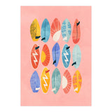 Surfing Board Pink (Print Only) thumbnail
