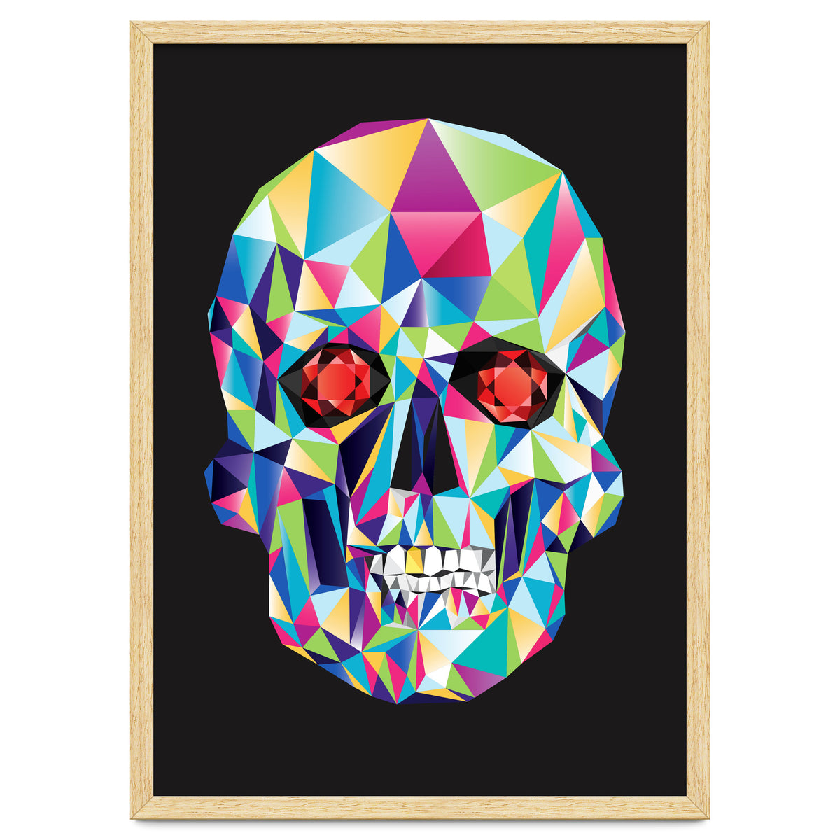 Geometric Candy Skull