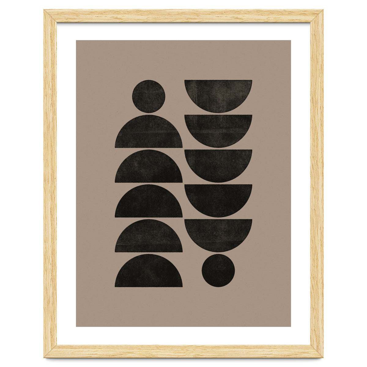 Mid-Century Modern No.30 - Woodblock Print