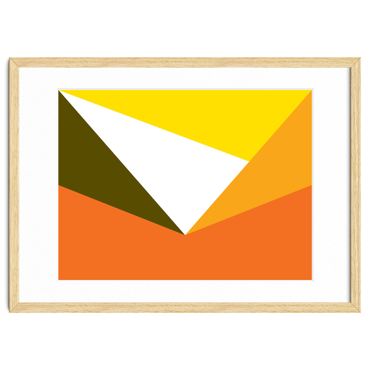 Geometric Shapes No. 58 - yellow & orange