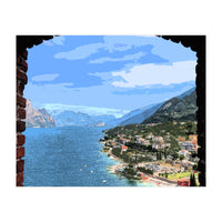 Lake Garda Painted (Print Only)