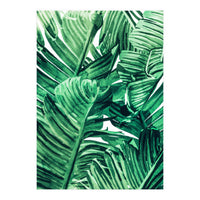 Tropical State of Mind | Watercolor Palm Banana Leaves Painting | Botanical Jungle Bohemian Plants (Print Only)