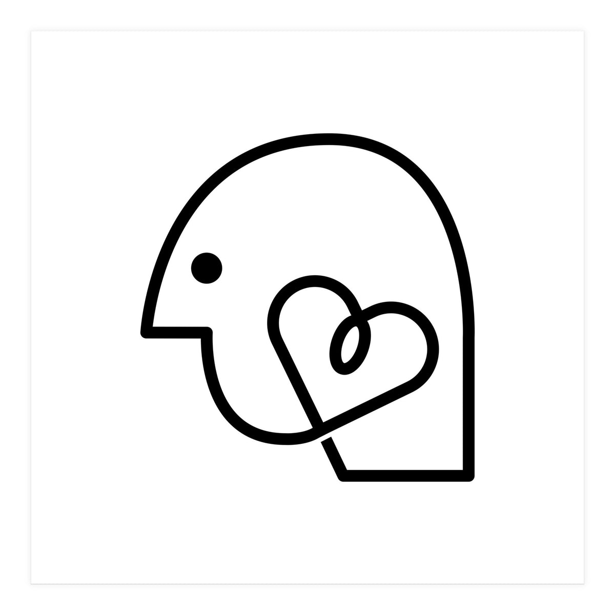 Head Heart_White (Print Only)