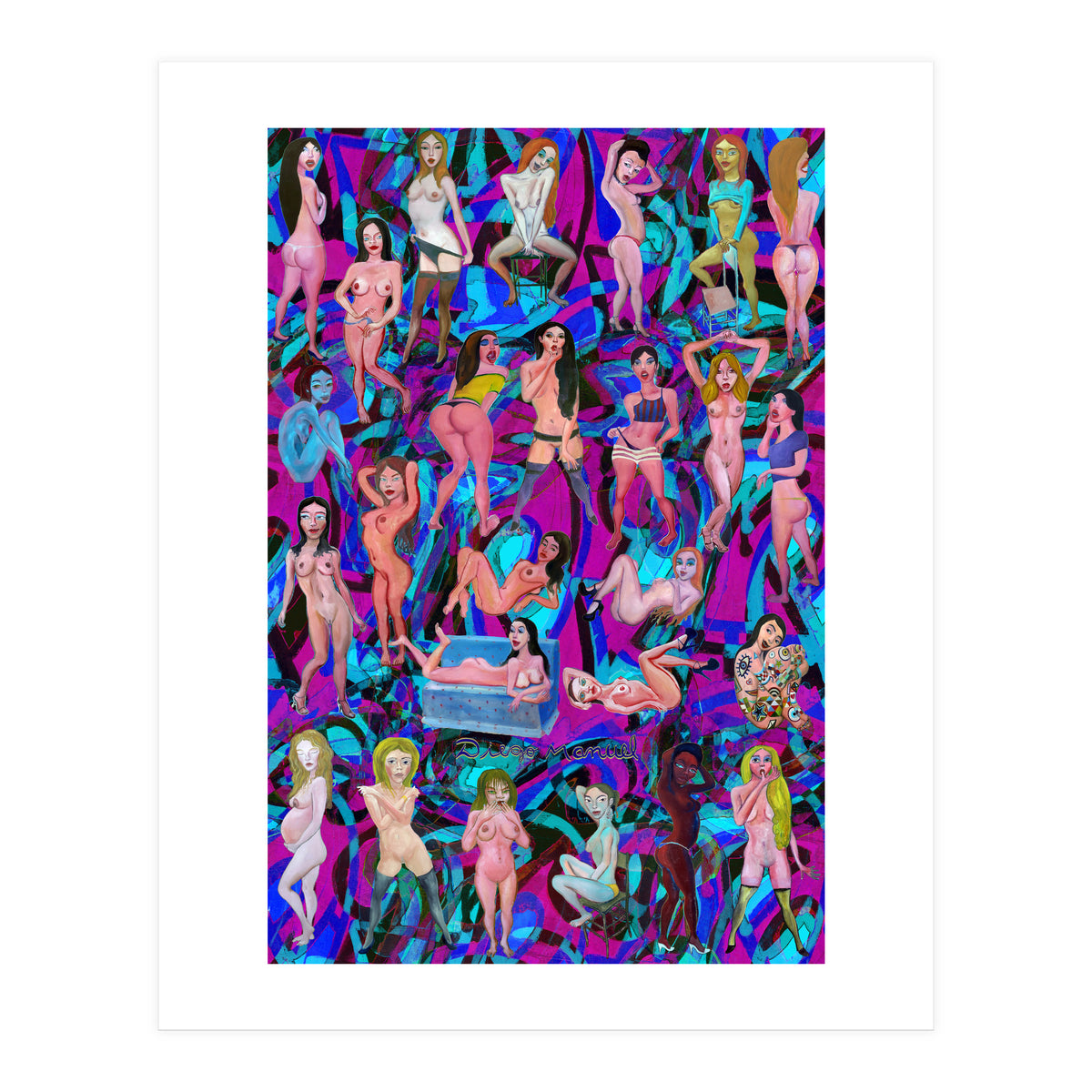 Chicas 3d 12 (Print Only)