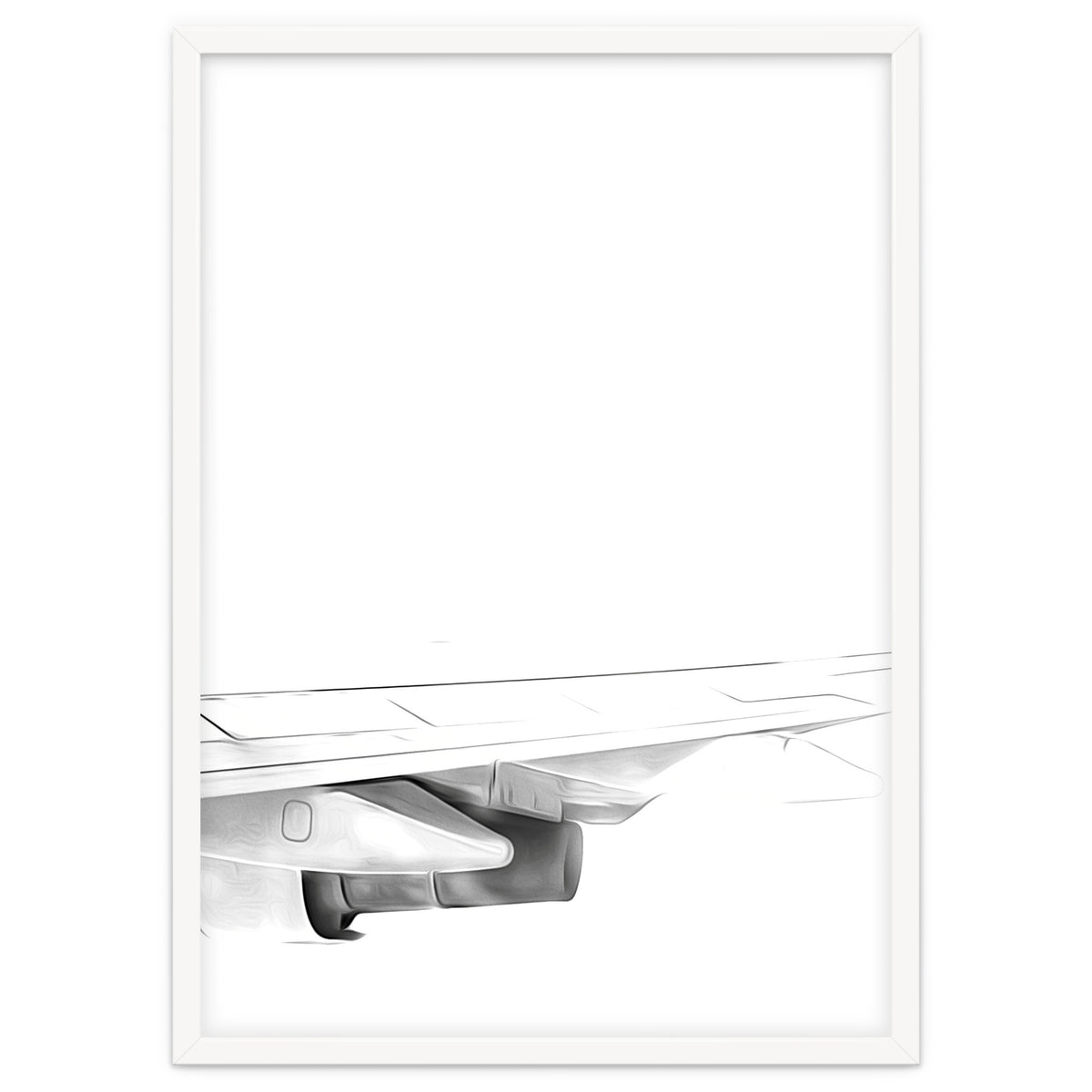 Black and White Airplane