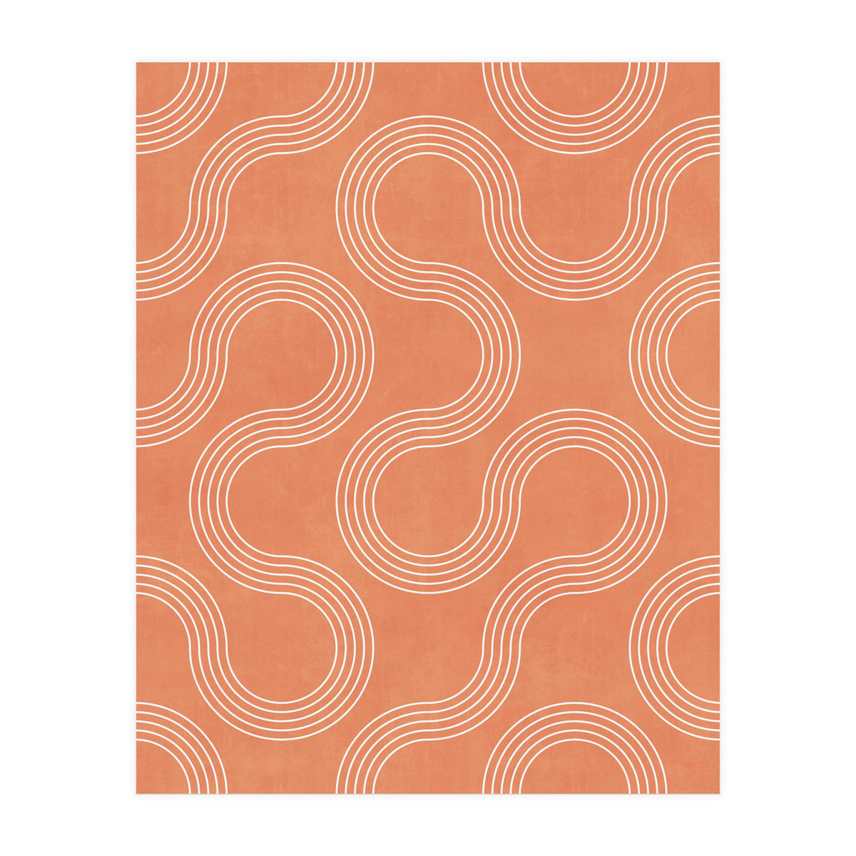 My Favorite Geometric Patterns No.32 - Coral (Print Only)