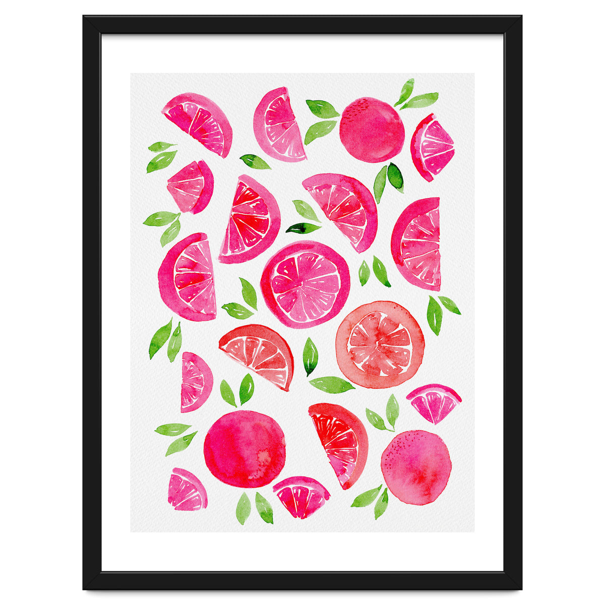 Watercolor Grapefruit