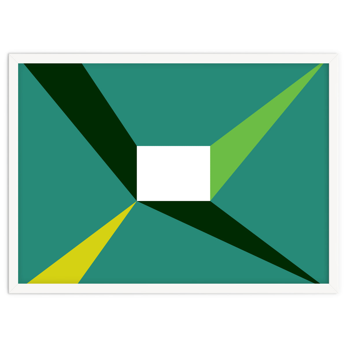 Geometric Shapes No. 27 - green, yellow & lime