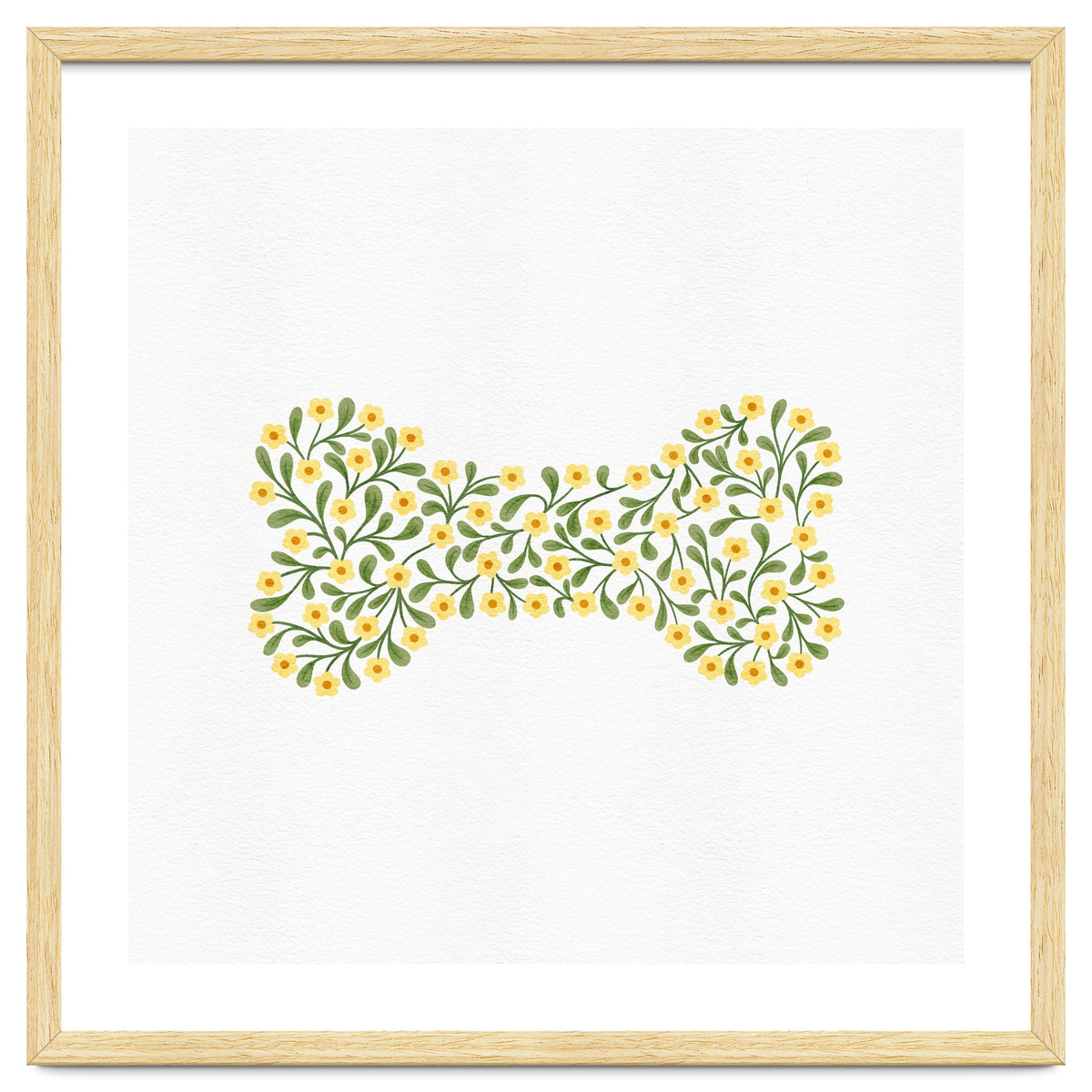 Floral Dog Bone