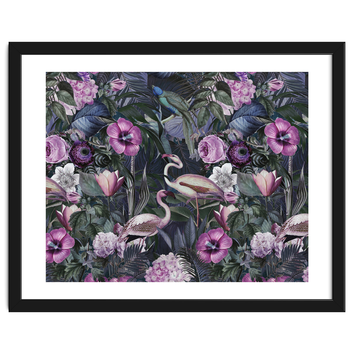 Flamingos Dark Jungle 2