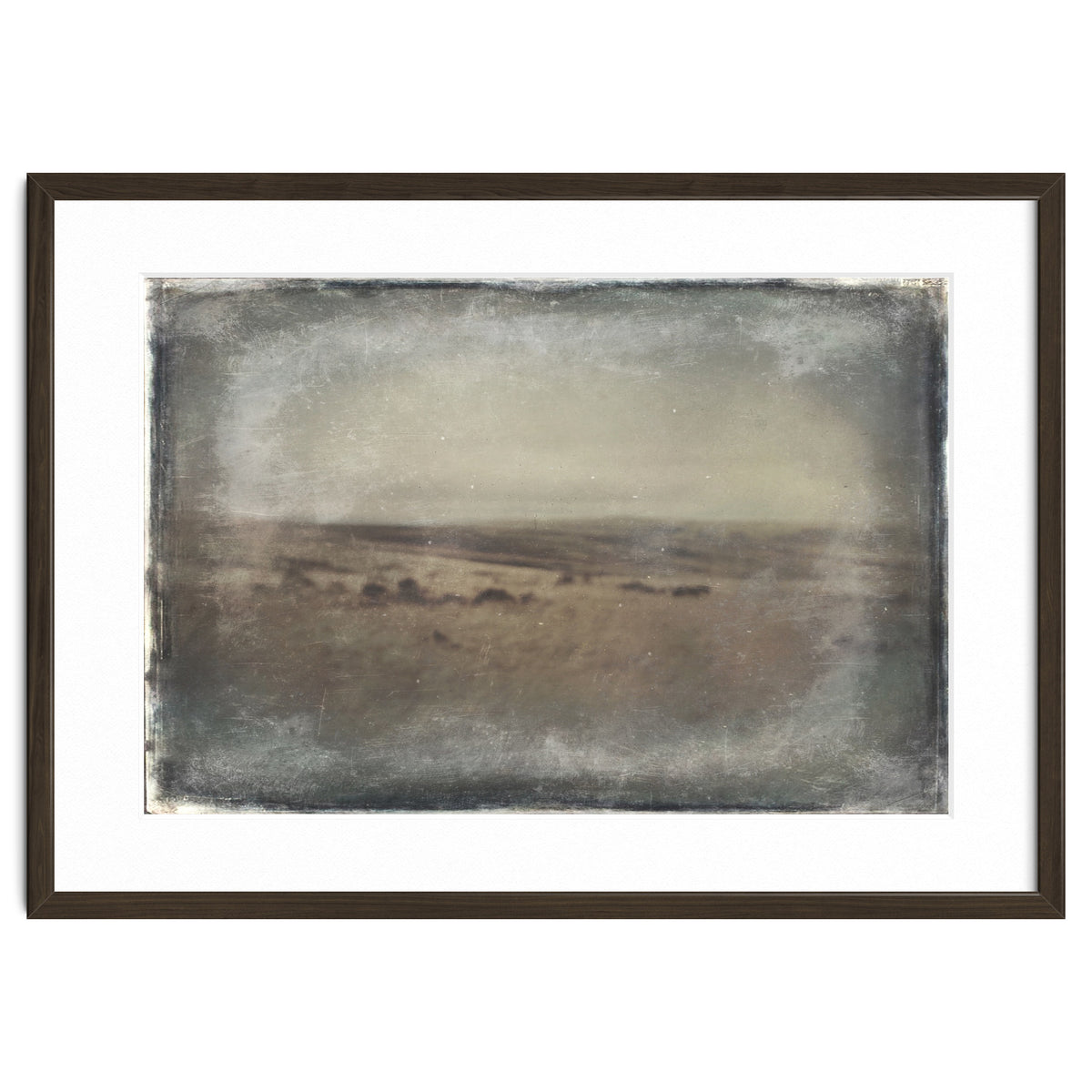 Bleak winter landscape of Saddleworth Moor