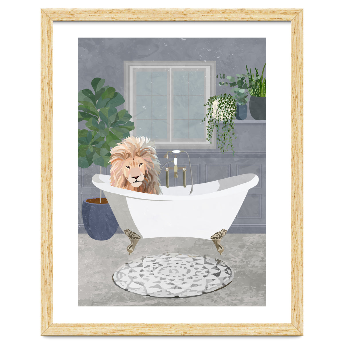 Leo Lion takes a bath