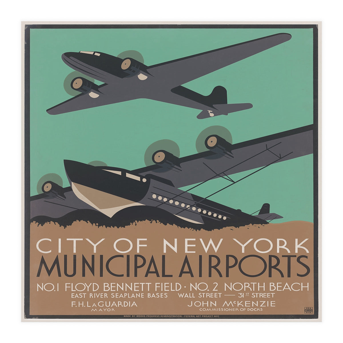 New york airplanes. (Print Only)