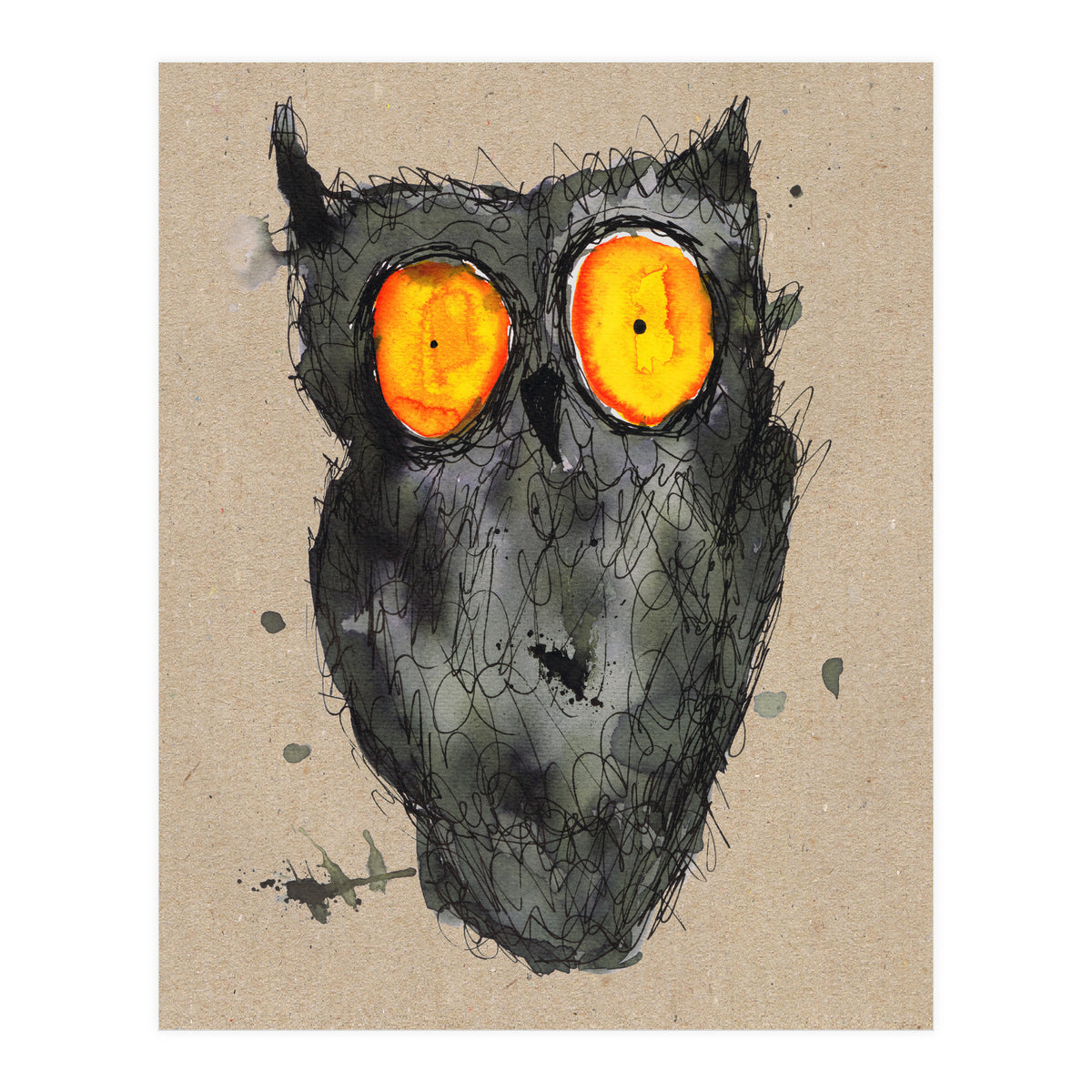 Scary owl (Print Only)