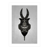 Horned Tribal Mask  (Print Only)