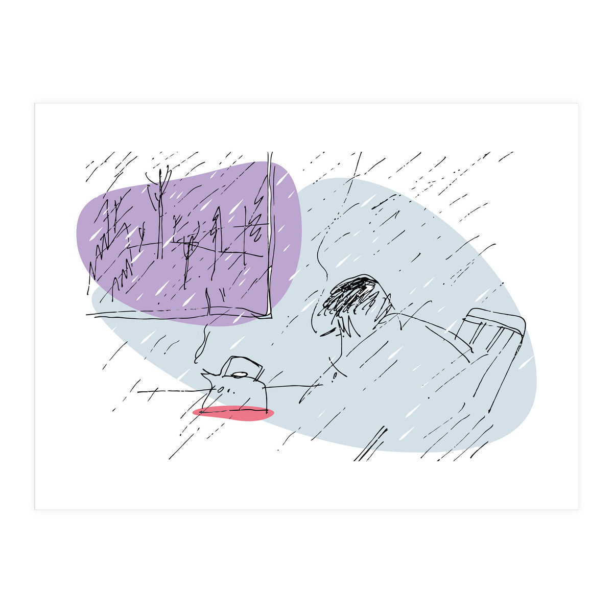 Sad Rainy Day (Print Only)