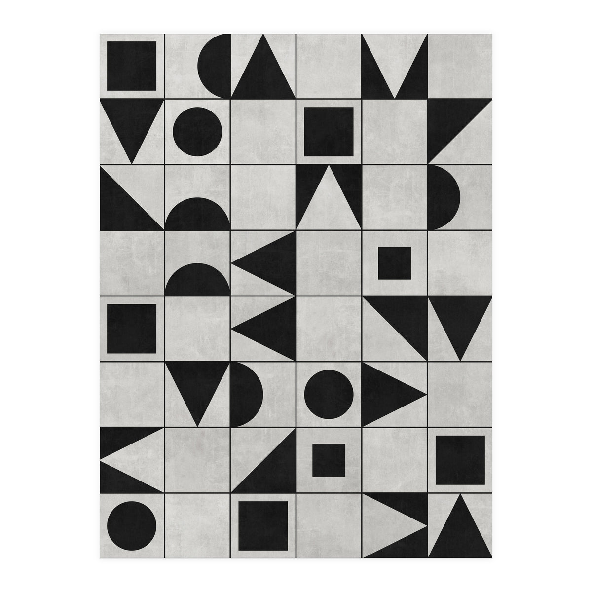 My Favorite Geometric Patterns No.12 - Grey (Print Only)