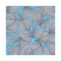 Leaves On Blue (Print Only)