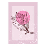 Magnolia  Minimalist Scandinavian, Abstract Geometric Art, Botanical Art (Print Only) thumbnail