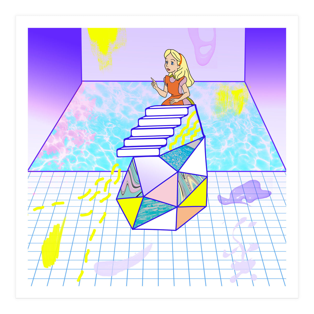 Alice Modern Pool (Print Only)