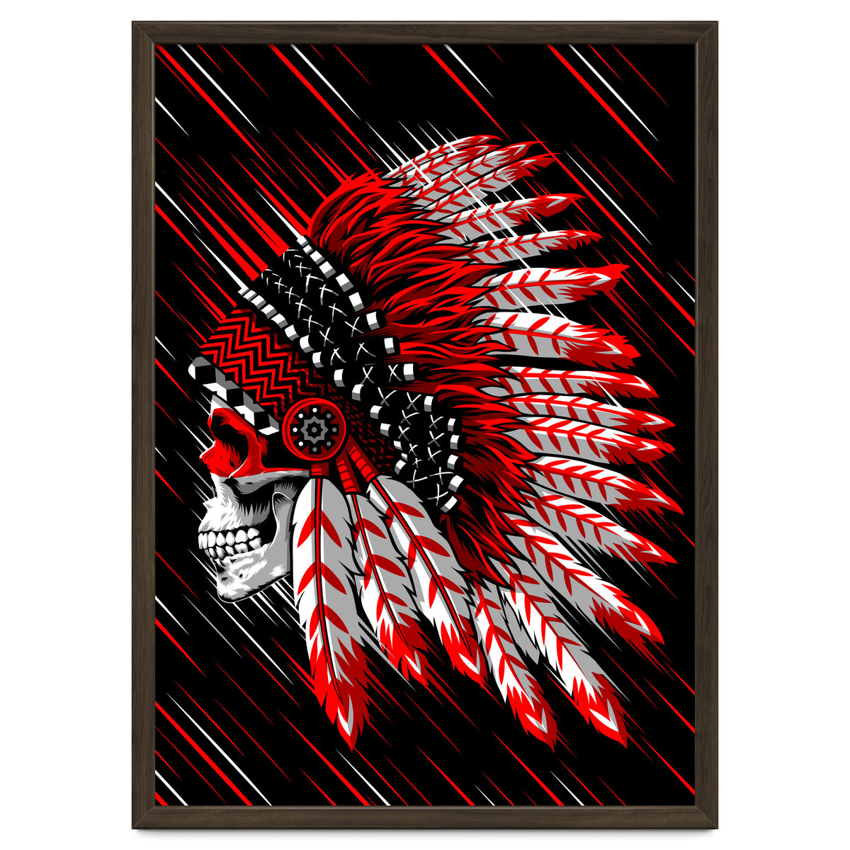 Skull indian chief