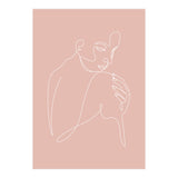 Sleep woman line pink (Print Only) thumbnail