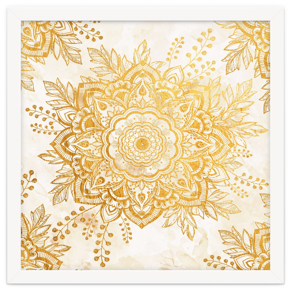 Queen Starring of Mandala-Gold Sunflower I