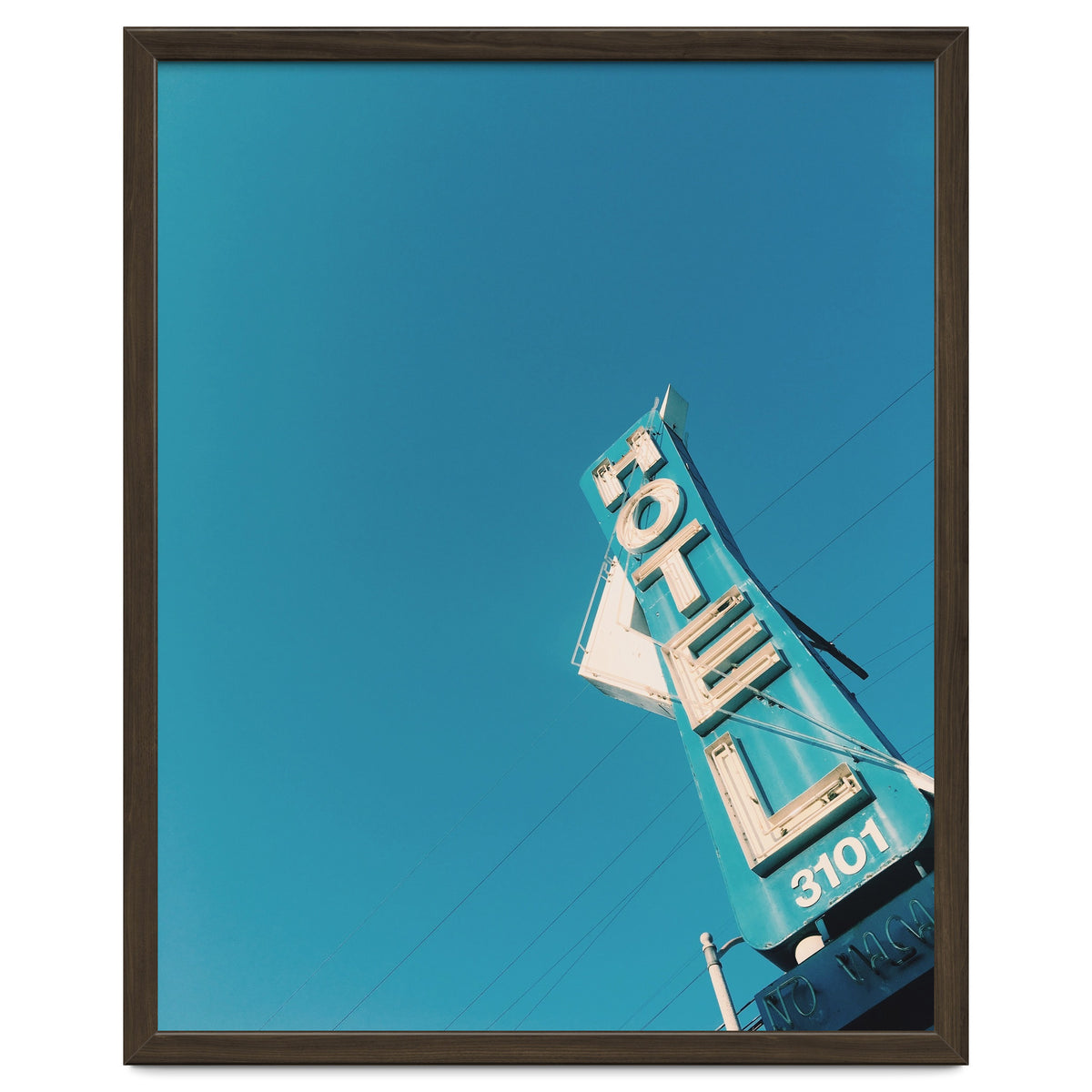 Hotel sign in California