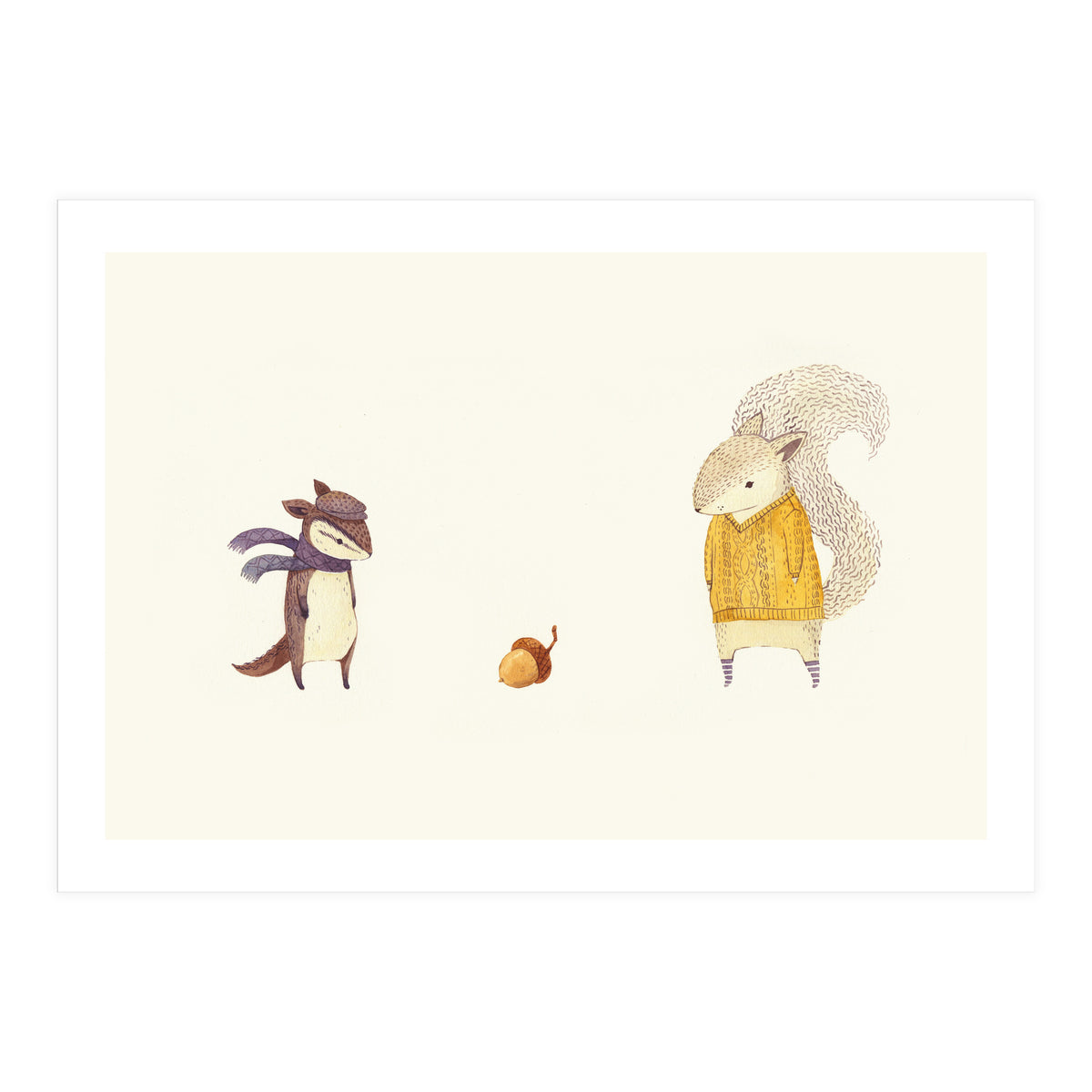The Last Acorn Of Autumn (Print Only)