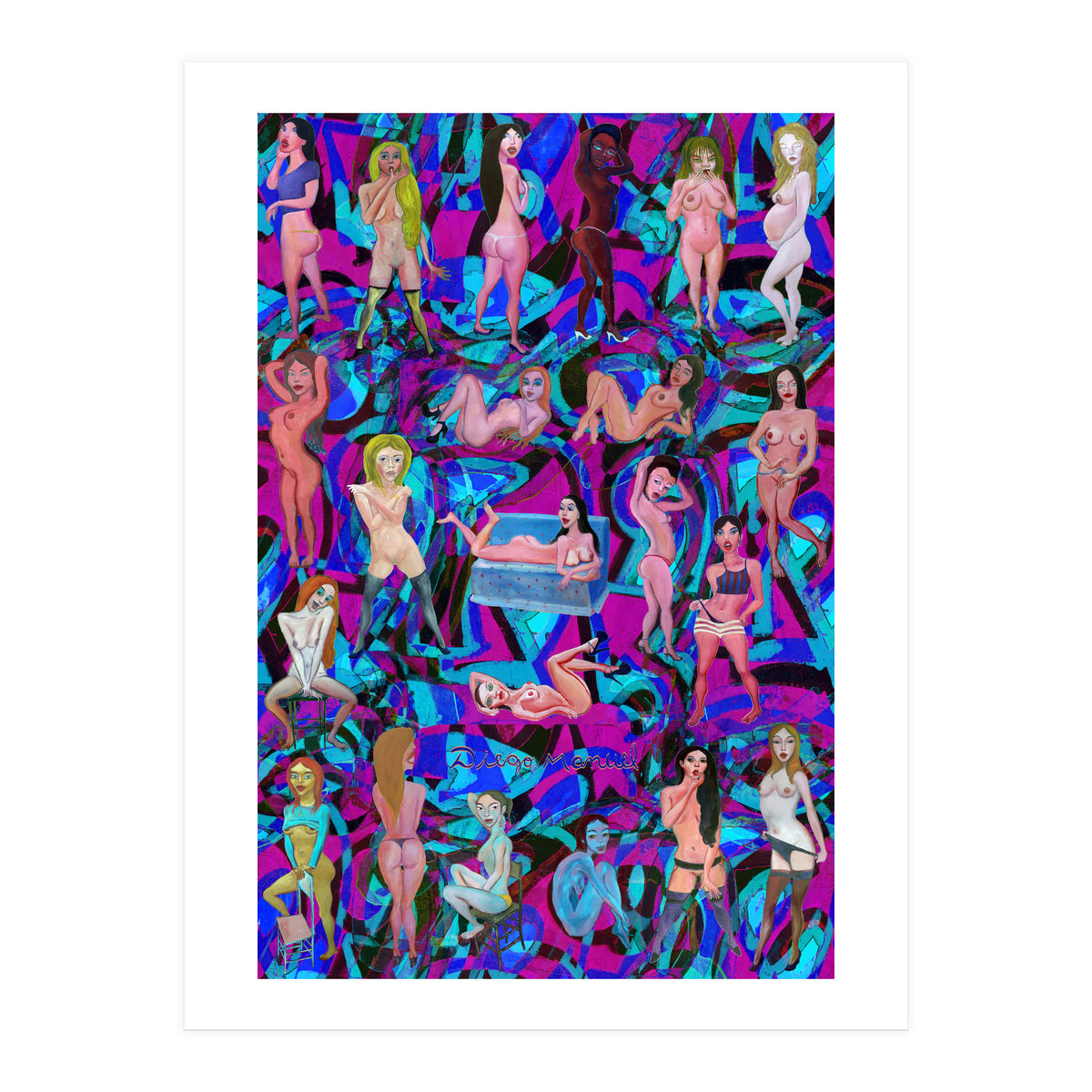 Chicas 3d 8 (Print Only)