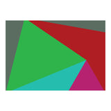 Geometric Shapes No. 19 -  green, magenta & blue (Print Only) thumbnail