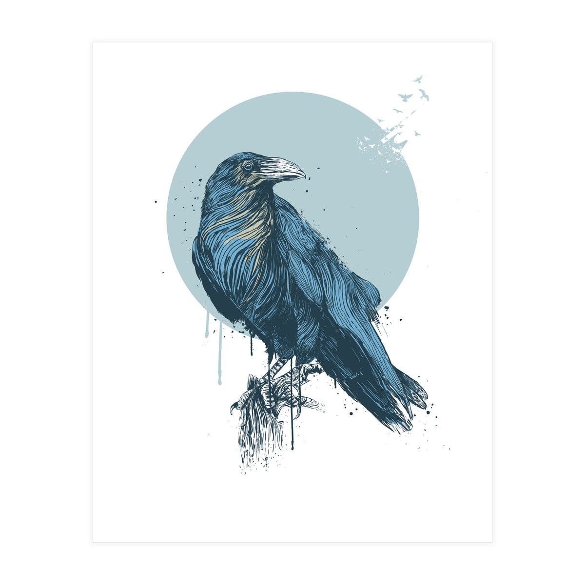 Blue Crow (Print Only)