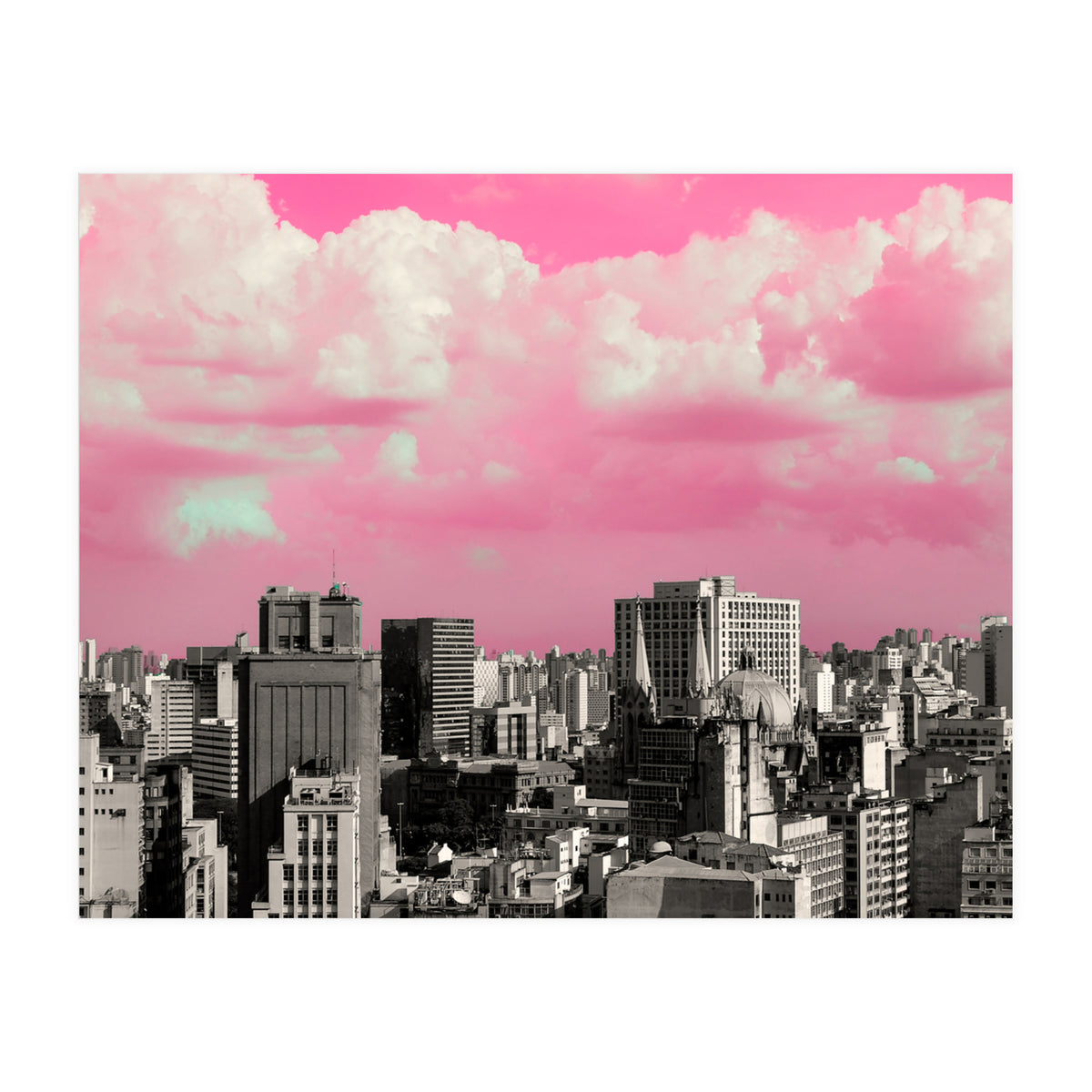 Pink Sky in São Paulo - Skyline (Print Only)