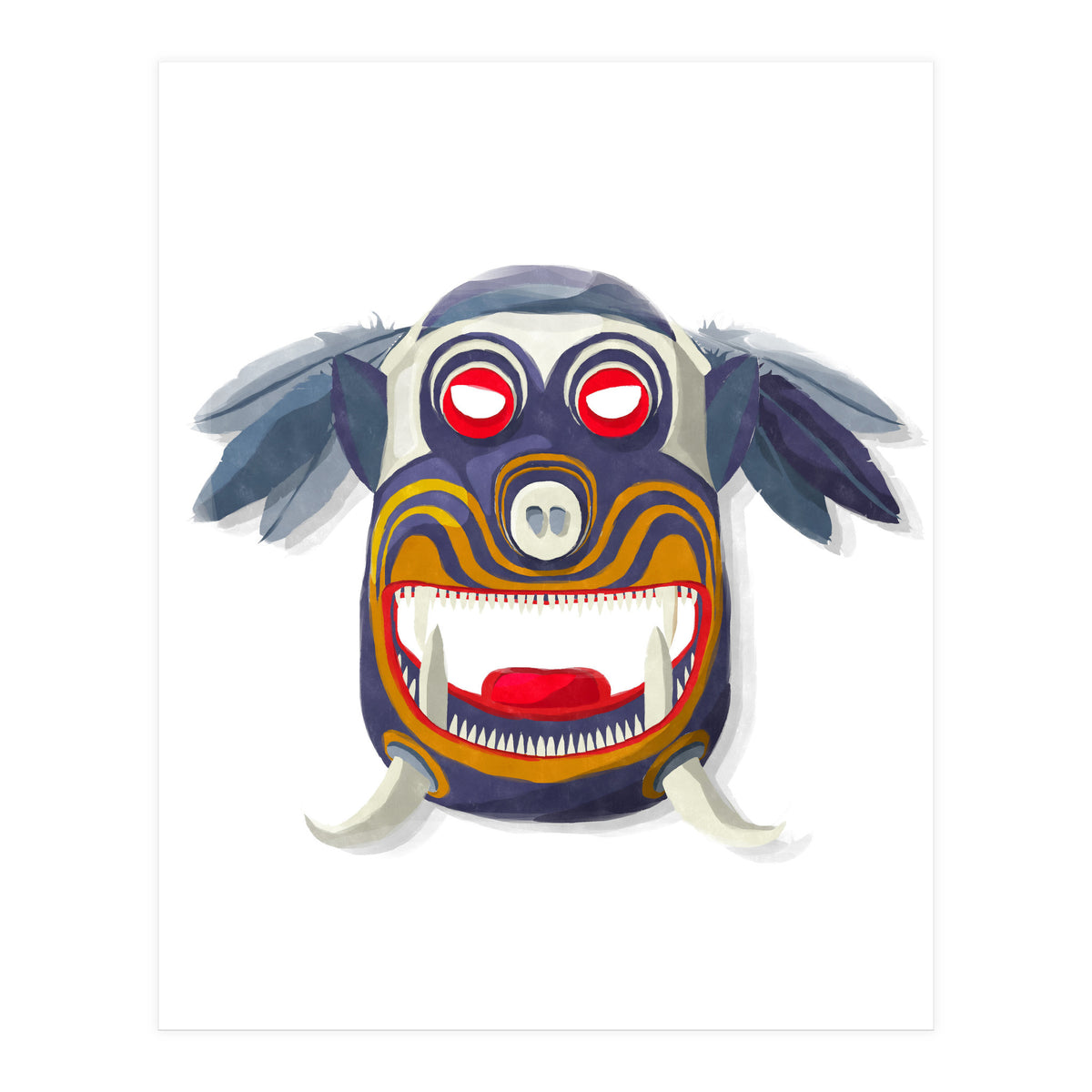 Tribal Mask 9 (Print Only)