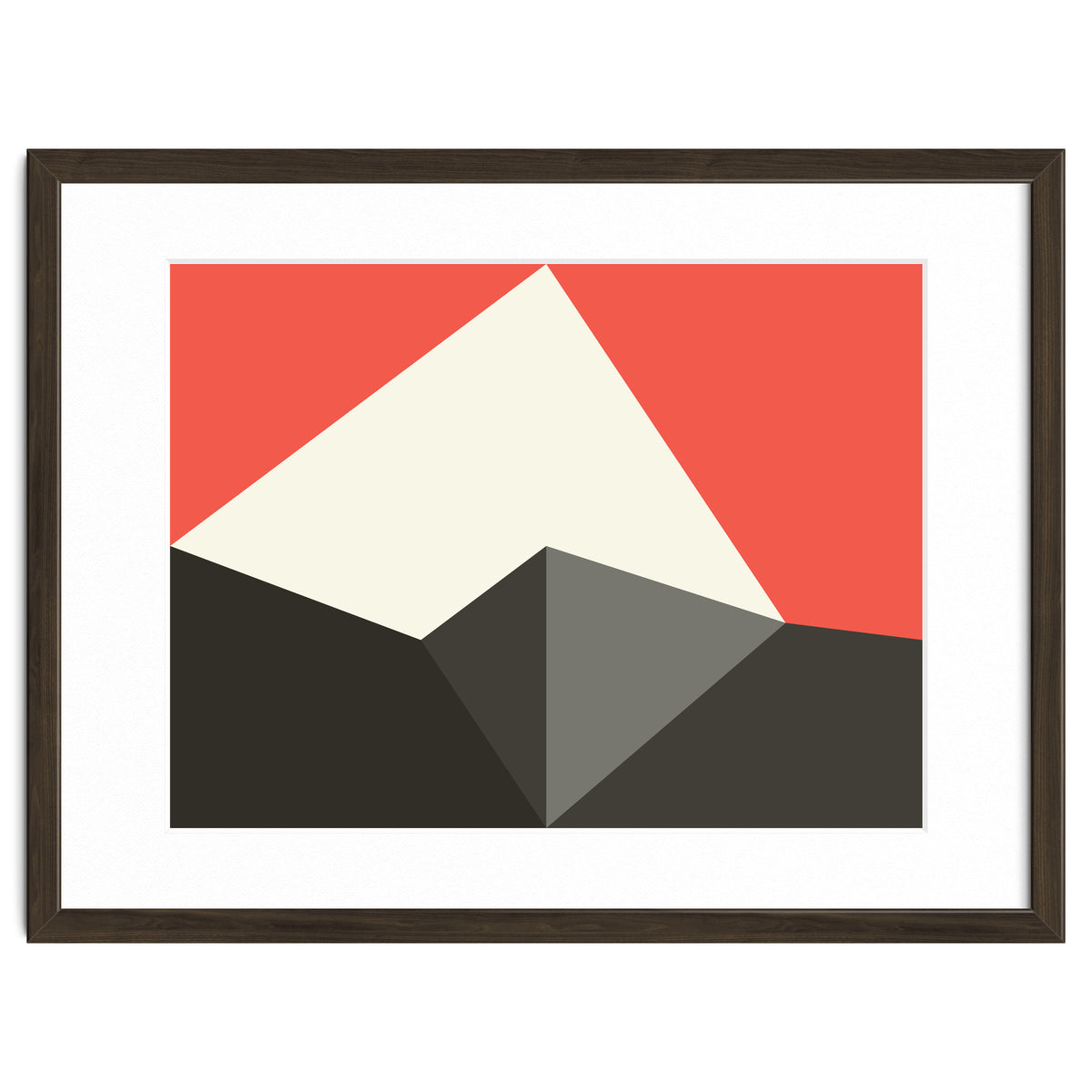 Geometric Shapes No. 77 - pink & grey