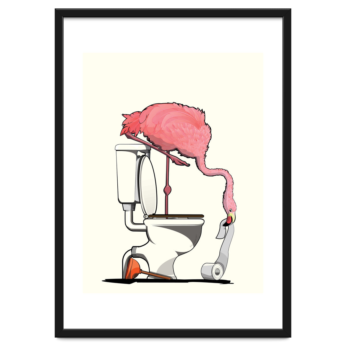 Flamingo on the Toilet, Funny Bathroom Humour