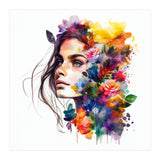 Watercolor Tropical Woman #18 (Print Only) thumbnail