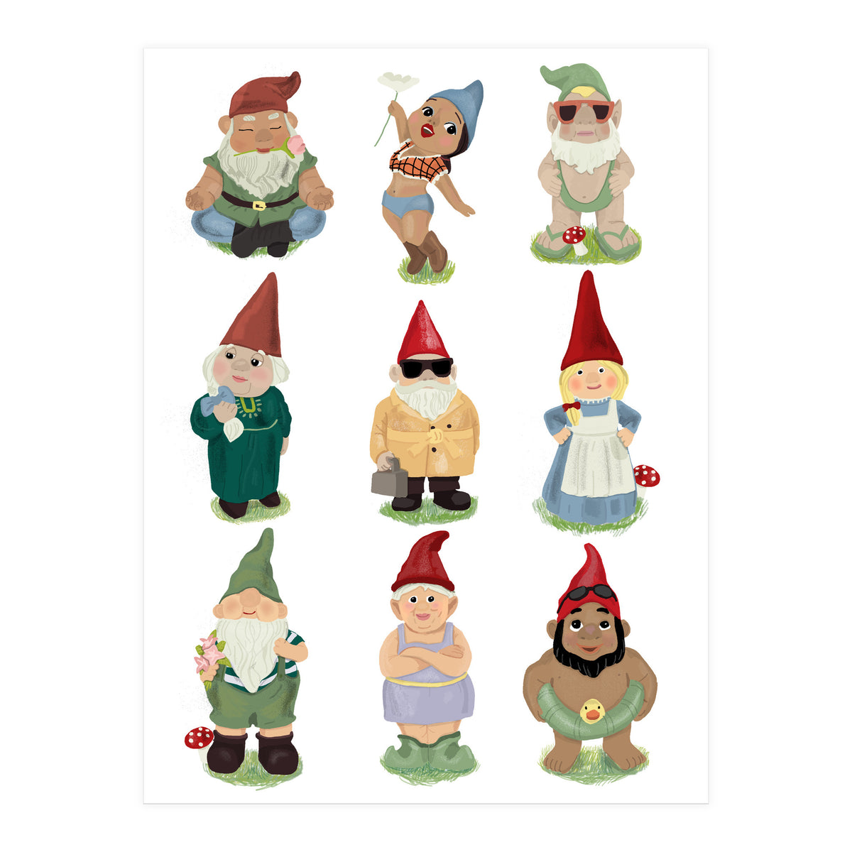 Garden Gnomes (Print Only)