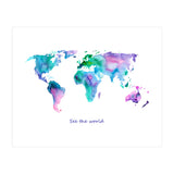 See the world || watercolor (Print Only) thumbnail