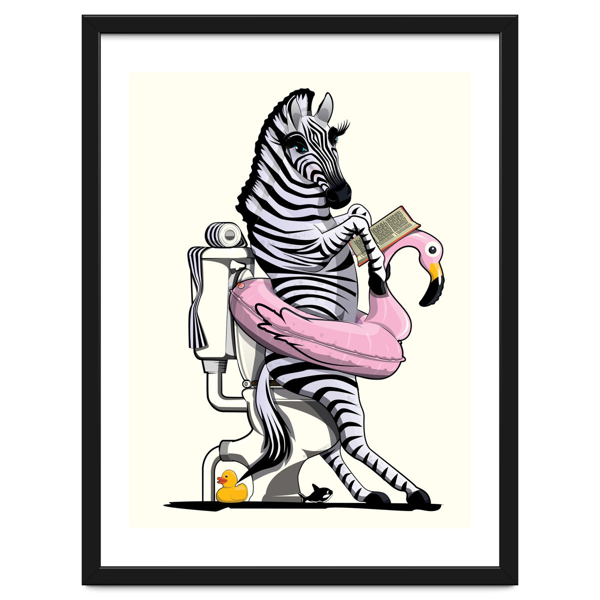 Zebra on the Toilet, Funny Bathroom Humour