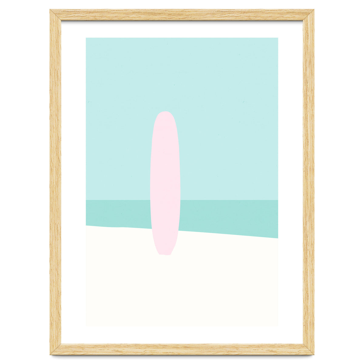 Minimal Surfboard - Turquoise Coast