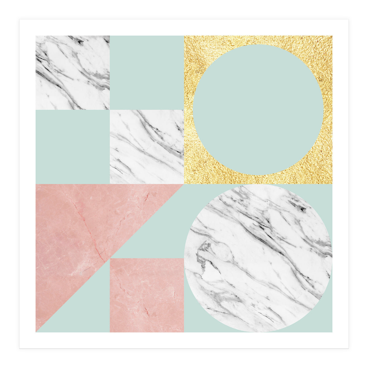 Marble and gold I (Print Only)