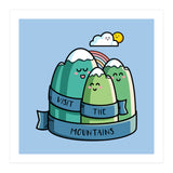 Kawaii Cute Visit the mountains (Print Only) thumbnail