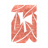 Abstract Terracotta Leaves 1 - Burnt Orange (Print Only) thumbnail