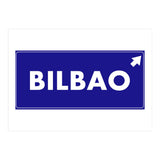 Let`s go to Bilbao, Spain! Blue road sign (Print Only) thumbnail