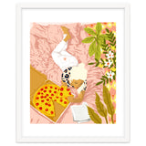 Pepperoni Pizza | Holiday Weekend Food Binge | Modern Bohemian Woman Reading in a Pastel Bedroom thumbnail