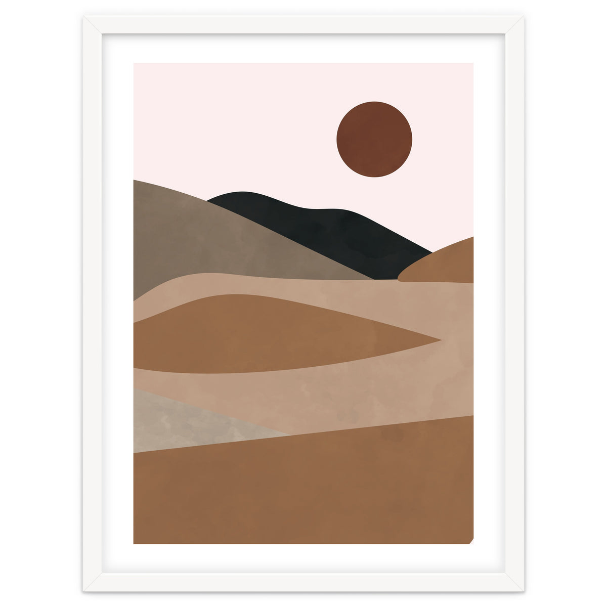Neutral Mid Century Montain Hills