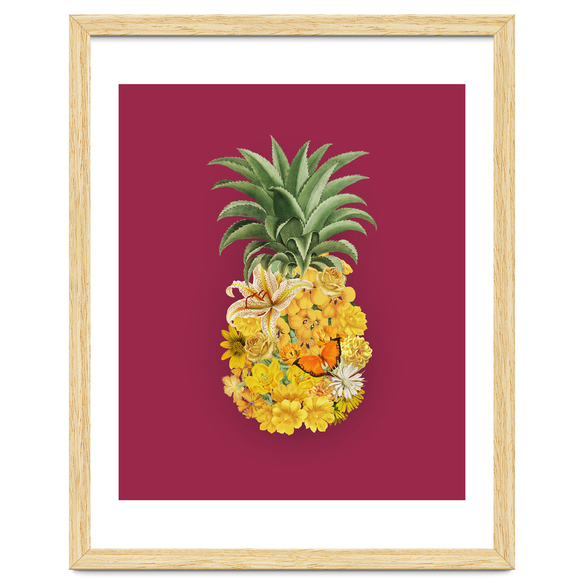 Pineapple Floral Pink